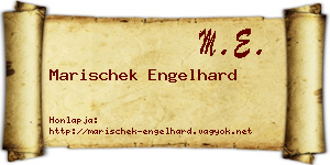 Marischek Engelhard névjegykártya